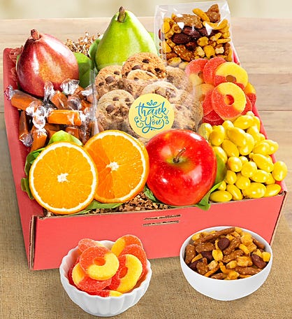 Thank You Fresh Fruit & Sweets Gift Box